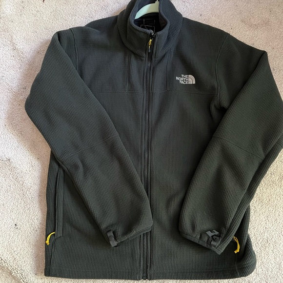 North Face Men's Zippered Thermal Dot Knit Fleece Jacket - Picture 1 of 6